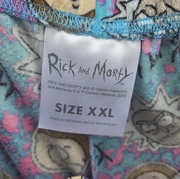 Adult Swim Rick and Morty Fleece Pajama Pants Size XXL - Picture 5 of 6